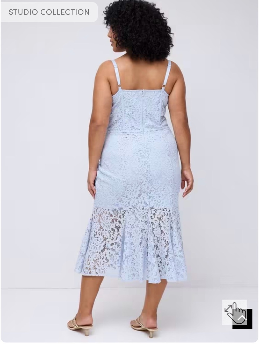 Light Blue Lace Maxi Dress